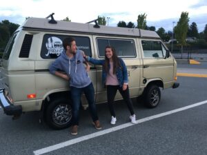 couples trip camping vancouver island